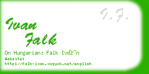 ivan falk business card